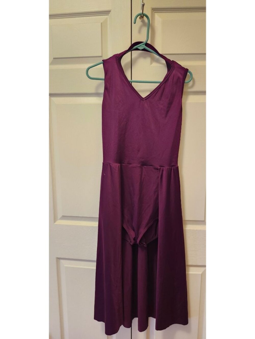 Women Curtain Call P538 Burgundy Split Skirt Lyrical Dance Dress Costume XL/14